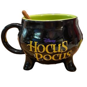 Disney Parks Halloween Hocus Pocus Cauldron Mug Color Changing Spoon New No Box